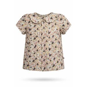 Lacey Lane Girls Floral Top Size 4 Peter Pan Collar Cotton NEW